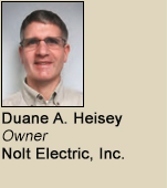 Duane A. Heisey, Owner, Nolt Electric, Inc.